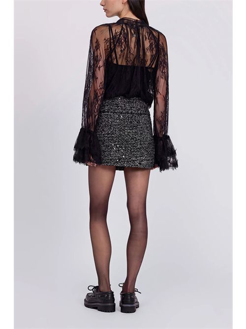 Minigonna in tweed con paillettes ERMANNO FIRENZE | D49EO016EZ0MF06299249